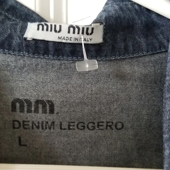 Denim top Miu Miu - Picture 3 of 3